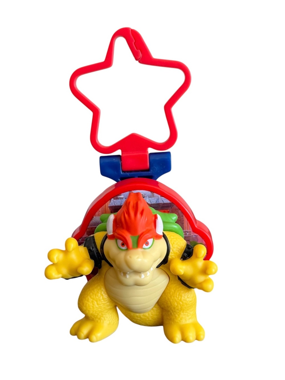 McDonalds Super Mario Bros Bowser Figure 12 Star Bag Clip Keychain Holder 2026